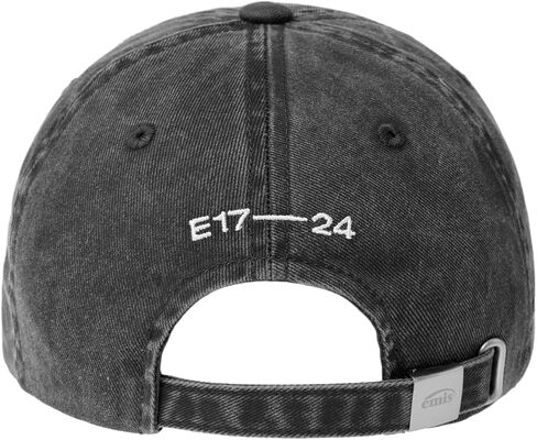 EMIS Vintage Pigment Baseball Cap Logo Adjustable Unisex Casual Streetwear Hat Black in Saudi Arabia