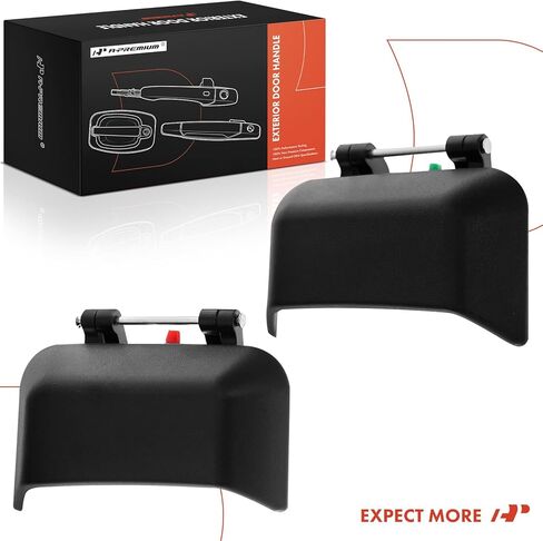 A-Premium Outside Exterior Door Handles Compatible with Jeep Compass 2007-2017, Textured Black, 2-PC Set, Rear Driver and Passenger Side in Saudi Arabia