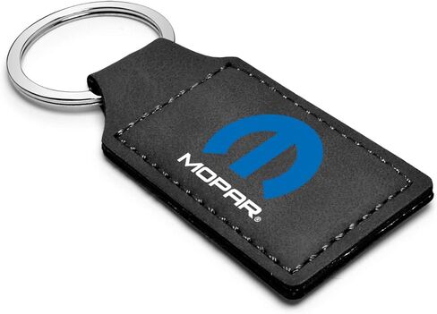 iPick Image Compatible with Mopar Rectangular Black Leatherette Key Chain in Saudi Arabia