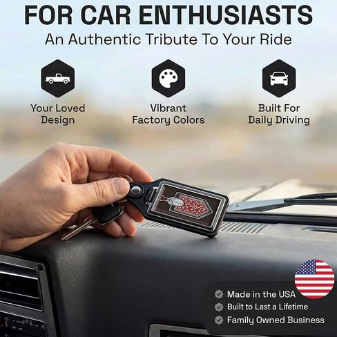 Brotherhood 1970's Compatible with Monte Carlo Dark Brown Emblem Design Keychain Key Holder Key Ring For Men Heavy Duty Car Keyring For Men and Women in Kuwait