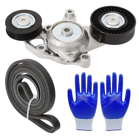 Belt Tensioner Kit with Engine Serpentine Belt Drive for Camry 2010 2011 L4 2.5L 2 Pcs 166010V010 in Kuwait