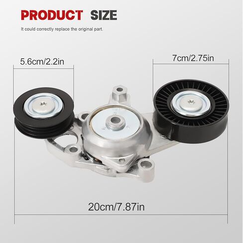 Belt Tensioner Kit with Engine Serpentine Belt Drive for Camry 2010 2011 L4 2.5L 2 Pcs 166010V010 in Kuwait