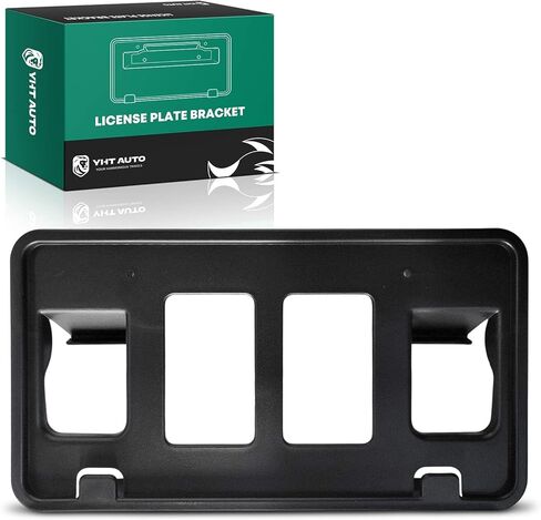 YHTAUTO Front License Plate Bracket w/o Screws Compatible with Ford F-150 2004-2006, Plastic Black Textured Bumper License Plate Frame, No Drill Licence Plate Holder in Saudi Arabia