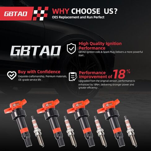 مجموعة من 4 حزمة ملف إشعال مطورة وقابس شرارة وفلتر هواء لـ 1.6L L4 2012-2017 Hyundai Accent، 2013-2017 Hyundai V-eloster، 2012-2017 Kia Rio يستبدل UF652 in Kuwait