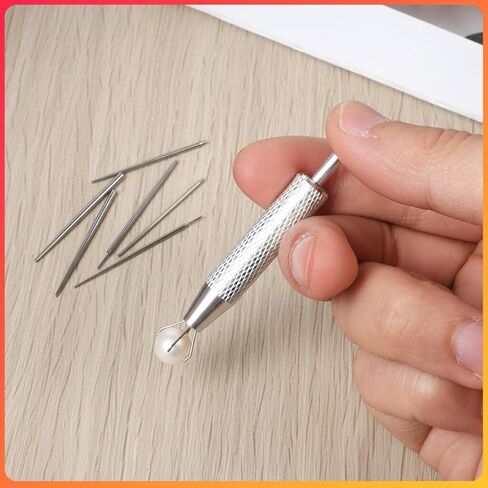 Piercing Grabber Tool, 6Pcs Stainless Steel Piercing Taper Insertion Tool with Piercings Ball Grabber, 14G 16G 18G Flat Back Threaded & Threadless Insertion Pins for Nose Lip Ear Tragus Helix Eyebrow in Kuwait