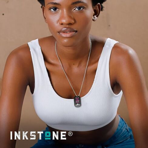 Inkstone Dogtag Necklaces | (12 Pack) | Bible Verses 2 Corinthians 5:7, Luke 1:37, and 1 John 4:16" | Religious Party Favors and Christian Bible Gifts for Men Women in Kuwait