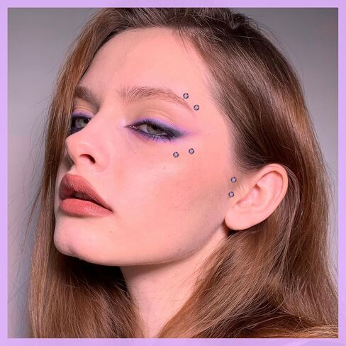 Xpircn 14G Titanium Surface Piercing Jewelry Flat Bar CZ Staple Barbell Internally Threaded Surface Tragus Staple Bar Piercing Jewelry 10/12/14mm in Kuwait