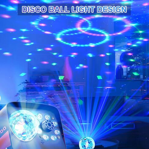 آلة دخان، آلة ضباب مع أضواء كرة ديسكو، 600 وات و3000 قدم مكعب في الدقيقة مع 13 تأثير أضواء LED ملونة، جهاز تحكم عن بعد لاسلكي، مناسبة للحفلات وحفلات الزفاف والهالوين ومسرح دي جي، داخلي in Kuwait
