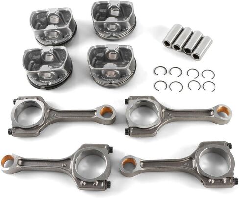 Engine Connecting Rod Piston and Rings Kit STD 23040-2G200 23510-2G500 Compatible with Sonata Optima 2.4L G4KJ in Kuwait