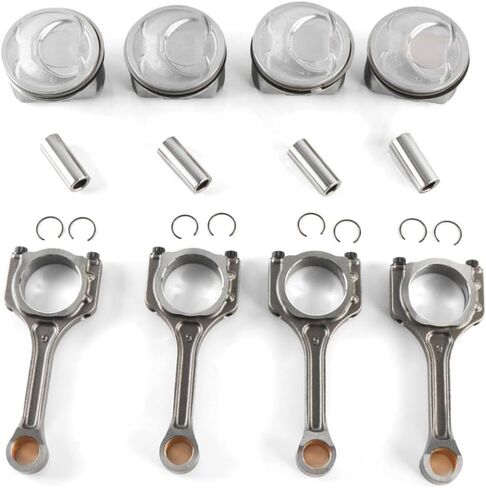 Engine Connecting Rod Piston and Rings Kit STD 23040-2G200 23510-2G500 Compatible with Sonata Optima 2.4L G4KJ in Kuwait