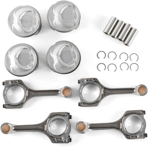 Engine Connecting Rod Piston and Rings Kit STD 23040-2G200 23510-2G500 Compatible with Sonata Optima 2.4L G4KJ in Kuwait