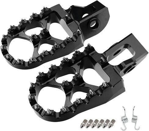 Foot Pegs Footrests For Husqvarna for TE for FE for FC for TC for TX for FX 125 200 250 350 450 2016 2017-2022 2018 2019 for FC250 for FC350 for FC450 2016(Black) in Saudi Arabia