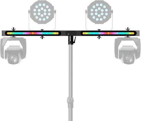 T-Bar DJ Light Stand Heavy Duty Portable Par Can Tripod, Stage Lights Stands Adjustable 35-65 Inch, Suitable for Stages, Bar, Banquet, Party in Kuwait