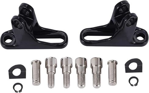 Rear Passenger Foot Pegs Footrest Mount Pedal For Harley for Touring for CVO for FLHX for Road for King for FLHR 93-24(Gloss Black) in Saudi Arabia