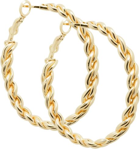 ToHeart Gold Silver Hoop Earrings Twisted Hoop Earrings For Women Hypoallergenic Jewelry for Women Large Gold Hoops Earrings in Saudi Arabia