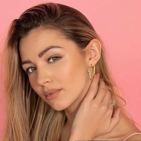 Bridesmaid Proposal Gifts, Tie the Knot Bridesmaid Earrings Knot Hoop Earrings for Bridesmaids Jewelry Maid of Honor Gifts for Wedding Bridal Party Favors in Kuwait