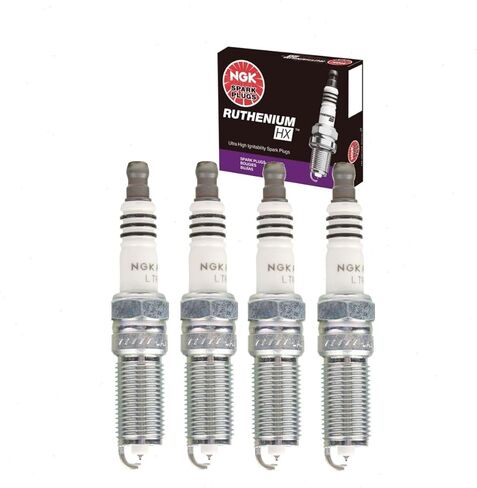 4 قطع شمعات NGK روثينيوم HX متوافقة مع فورد موستانج 2.3 لتر L4 2015-2021 in Kuwait