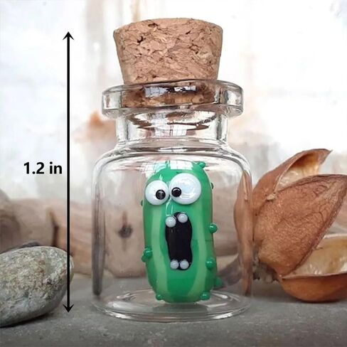 Pendant Handmade Glass Home Decor Cucumber Screaming Pickle Glass Screaming Pickle in a Bottle Car Pendant Small Glass Screaming Pickle in Saudi Arabia