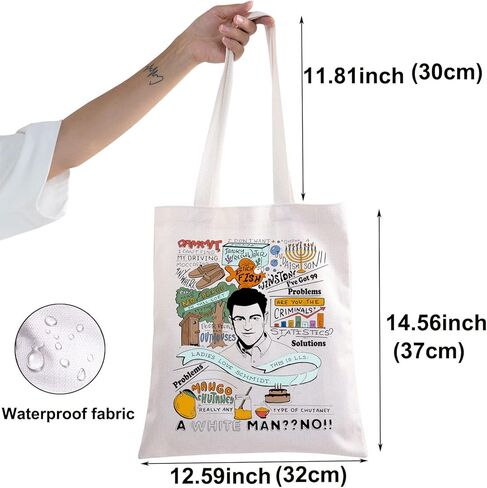 BWWKTOP Canvas Tote Bag - Schmidt Fans TV Show Inspired Shoulder Bag - Merchandise in Saudi Arabia