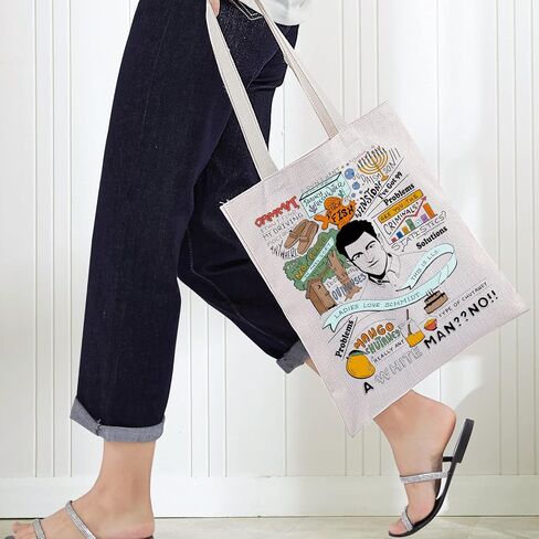 BWWKTOP Canvas Tote Bag - Schmidt Fans TV Show Inspired Shoulder Bag - Merchandise in Saudi Arabia