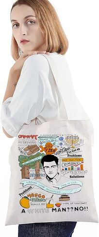 BWWKTOP Canvas Tote Bag - Schmidt Fans TV Show Inspired Shoulder Bag - Merchandise in Saudi Arabia