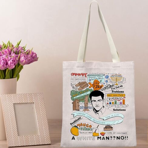BWWKTOP Canvas Tote Bag - Schmidt Fans TV Show Inspired Shoulder Bag - Merchandise in Saudi Arabia