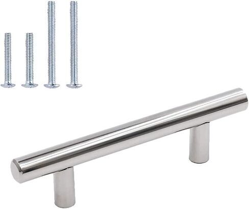 homdiy 10 Pack 5 Inch Cabinet Pulls Gold Cabinet Handles, Brushed Brass Pulls for Dresser Drawers Gold Kitchen Hardware in Kuwait