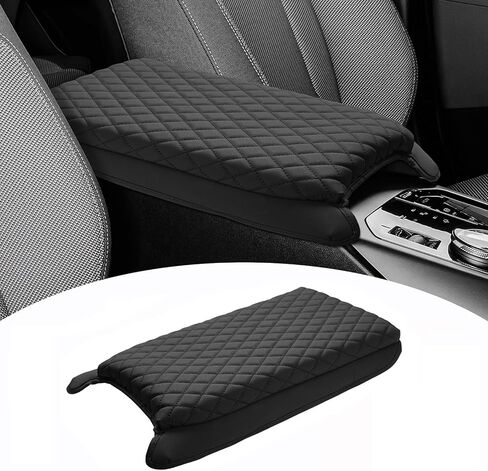 Custom Fit for Center Console Cover 2002-2012 Dodge Ram 1500 2500 3500 Armrest Cushion Pad Cover PU Leather Ram Accessories Anti-Scratch Black in Kuwait