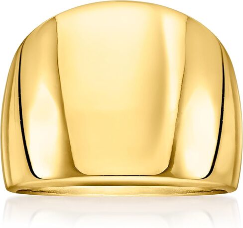 Ross-Simons Italian 14kt Yellow Gold-Plated Wide Dome Ring in Saudi Arabia