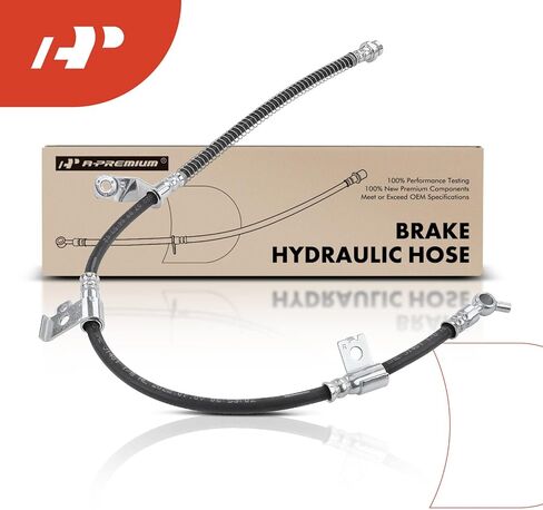 A-Premium Front Passenger Brake Hydraulic Hose Compatible with Kia Models - Amanti 2007 2008 2009 3.8L - Replace# 587323F100 in Saudi Arabia