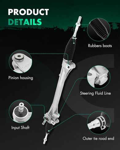 SCITOO Power Steering Rack and Pinion Assembly with Tie Rod End For Toyota RAV4 2006-2016 in Saudi Arabia