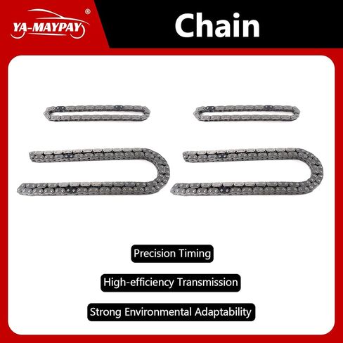 Engine Timing Chain Kit W/Guide & Tensioner & Sprocket [fits DOHC,V8 4.6L] Compatible with Lincoln Aviator,Compatible with Ford Mustang Cobra Mach Cobra SVT,Compatible with Mercury Marauder in Kuwait