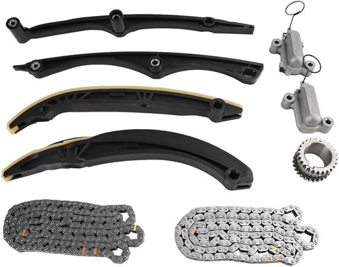 مجموعة سلسلة توقيت المحرك JIK لسيارة Ford F150/Expedition، Lincoln Navigator 3.5L V6 DOHC Turbo 2017 2018 2019 2020 2021، شداد سلسلة التوقيت، استبدال # HL3Z-6268-A، HL3Z-6K255-A in Saudi Arabia