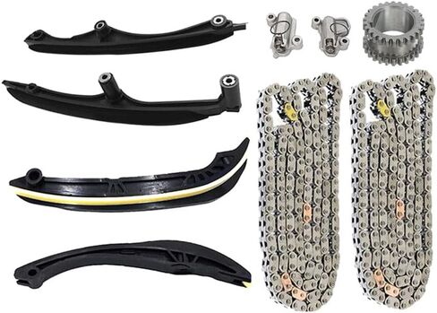 مجموعة سلسلة توقيت المحرك JIK لسيارة Ford F150/Expedition، Lincoln Navigator 3.5L V6 DOHC Turbo 2017 2018 2019 2020 2021، شداد سلسلة التوقيت، استبدال # HL3Z-6268-A، HL3Z-6K255-A in Saudi Arabia