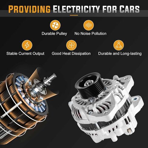 New Alternator for Honda Civic 1.8L 2006 2007 2008 2011, Civic (MFI) 2009 2010 Replace# AMT0187 A2TC1391 31100-RNA-A01 31100-RNA-A012-M2 AHGA67 400-48050 11176 A2TC1391 in Saudi Arabia