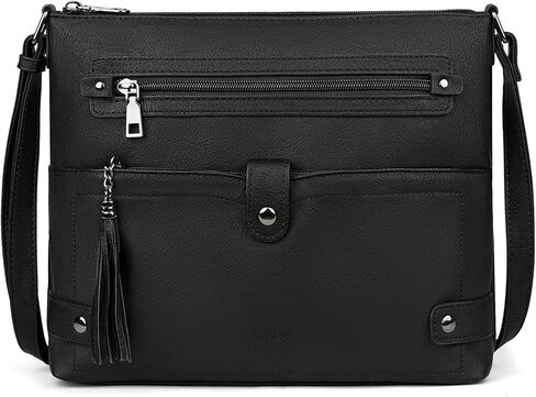 FADEON Large Laptop Tote Bag for Women & Crossbody Bag Black Collection in Kuwait