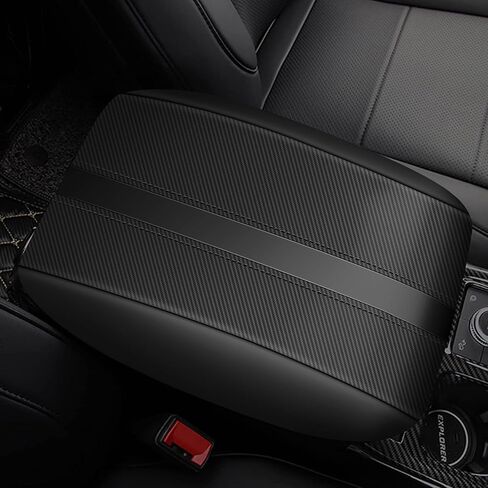AOMSAZTO Console Covers for 2020-2022 Ford Explorer Armrest Covers for Ford Explorer Blak with Carbon Fiber in Saudi Arabia
