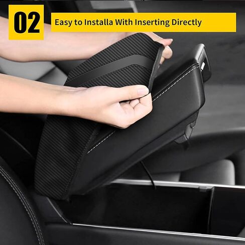 AOMSAZTO Console Covers for 2020-2022 Ford Explorer Armrest Covers for Ford Explorer Blak with Carbon Fiber in Saudi Arabia