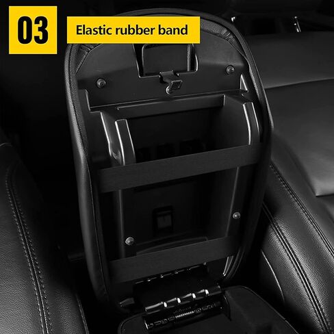 AOMSAZTO Console Covers for 2020-2022 Ford Explorer Armrest Covers for Ford Explorer Blak with Carbon Fiber in Saudi Arabia