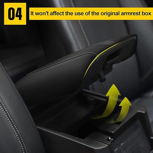 AOMSAZTO Console Covers for 2020-2022 Ford Explorer Armrest Covers for Ford Explorer Blak with Carbon Fiber in Saudi Arabia