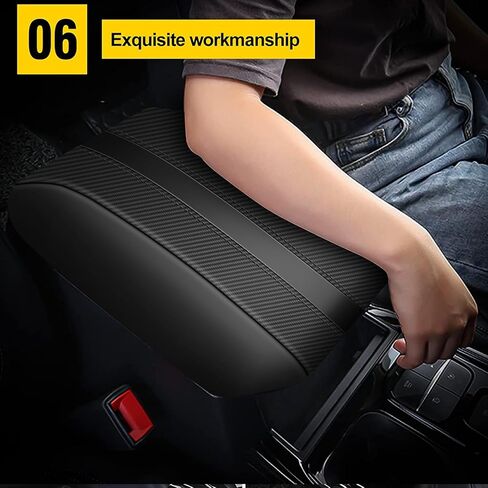 AOMSAZTO Console Covers for 2020-2022 Ford Explorer Armrest Covers for Ford Explorer Blak with Carbon Fiber in Saudi Arabia