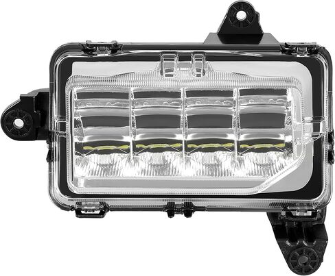 KUAFU Left LED Fog Light Compatible with 2019-2023 GMC Sierra 1500 Denali Replacement for 84513246 Bumper Driving LED Fog Lamp Driver Side Clear Lens in Saudi Arabia