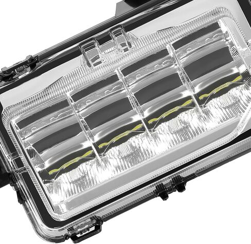 KUAFU Left LED Fog Light Compatible with 2019-2023 GMC Sierra 1500 Denali Replacement for 84513246 Bumper Driving LED Fog Lamp Driver Side Clear Lens in Saudi Arabia