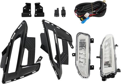 WFLNHB Left and Right Fog Lights Repalcement for Nissan Sentra 2020 2021 2022 Fog Light Clear with Bezel Kit 261508996C 261558996C in Kuwait