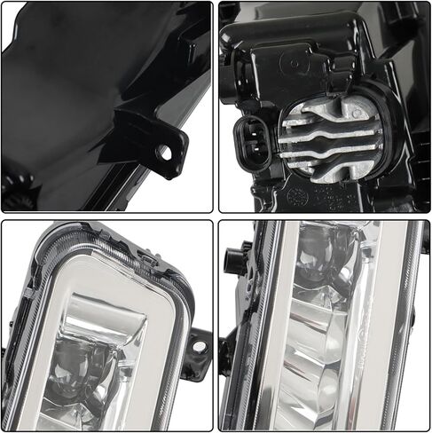 WFLNHB Left and Right Fog Lights Repalcement for Nissan Sentra 2020 2021 2022 Fog Light Clear with Bezel Kit 261508996C 261558996C in Kuwait