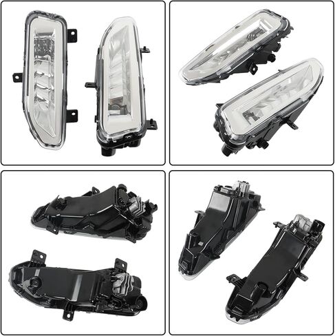 WFLNHB Left and Right Fog Lights Repalcement for Nissan Sentra 2020 2021 2022 Fog Light Clear with Bezel Kit 261508996C 261558996C in Kuwait