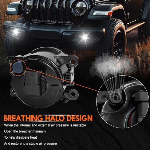 Fog Light Bulb 3.5 Inch Pair LED Front Bumper Fog Driving Lamp Light For Honda CR-V CRV 2012 2013 2014,6000k,Pack of 2 in Kuwait