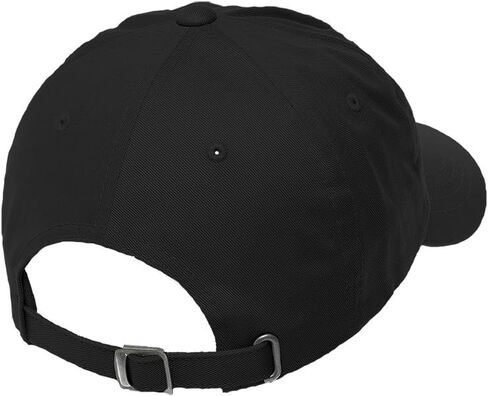 Low Profile Soft Hat Jerusalem Cross Embroidery Church Name Cotton Dad Hat Flat Solid Buckle - Black, Design Only in Saudi Arabia