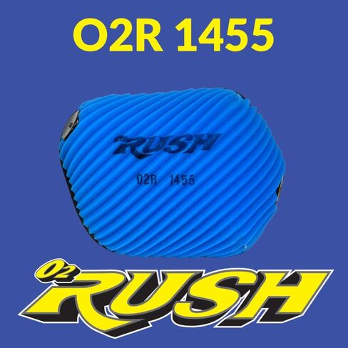 O2 RUSH High Performance Dirt Bike Air Filter - Compatible with Gas Gas EC 250/300/450F, Husqvarna FC 250/350/450, KTM 125 SX/250 SX-F Models (2016-2023+) (OEM A46006015000) in Saudi Arabia