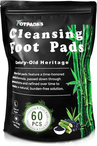 Bamboo Foot Pad for Foot Care | Natural Cleansing | Promoting Sleeping | Premium Natural | Japanese Pads | Suitable for Daily Relaxation Foot Paches | for Men & Women in Saudi Arabia